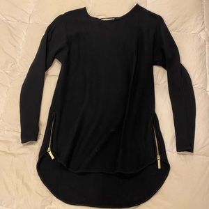 Gold zipper sweater